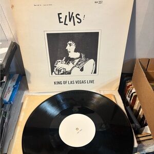 Elvis King of Las Vegas Live Vinyl Record
